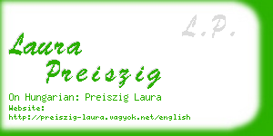 laura preiszig business card